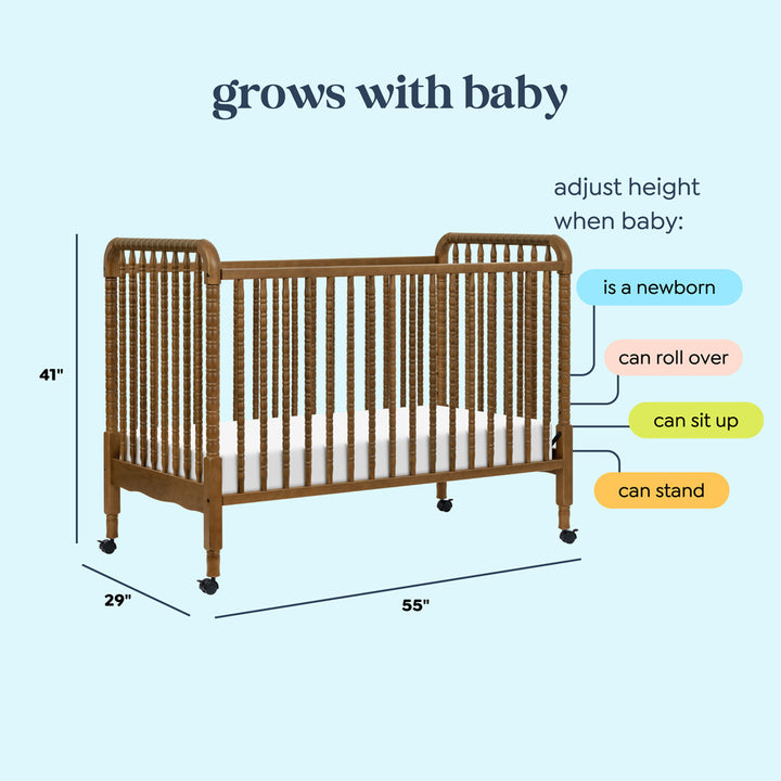 Jenny Lind 3-in-1 Convertible Crib