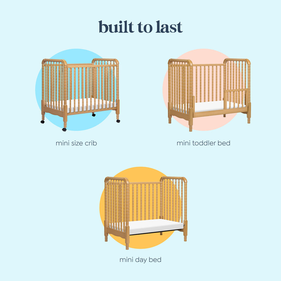 mini crib with dresser DaVinci Jenny Lind 3-in-1 Convertible Mini Crib