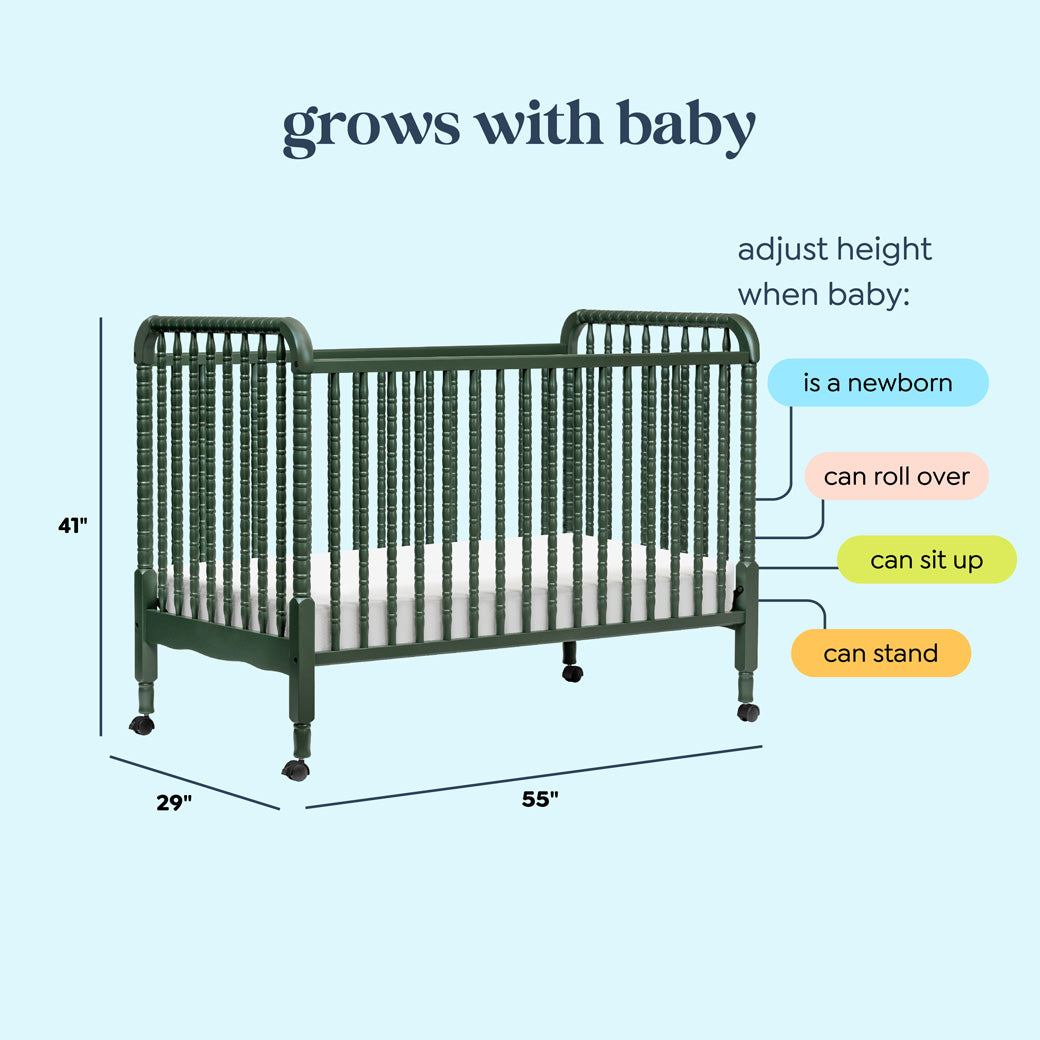 Jenny Lind 3-in-1 Convertible Crib