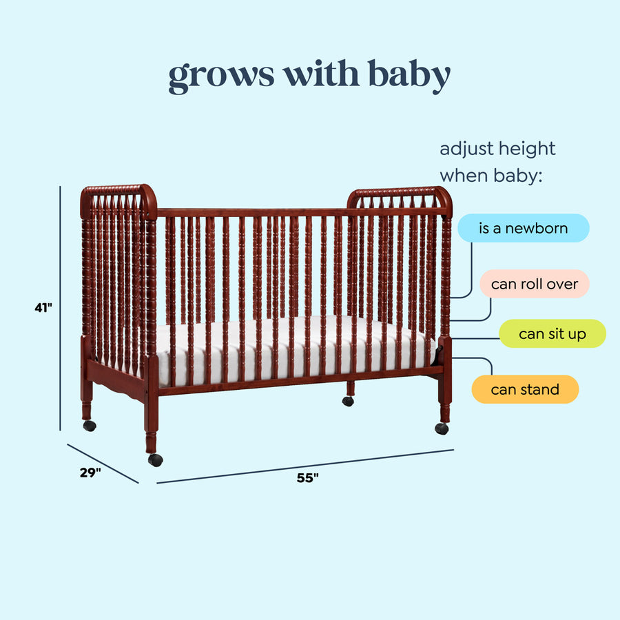 evenflo crib manual DaVinci Jenny Lind 3-in-1 Convertible Crib