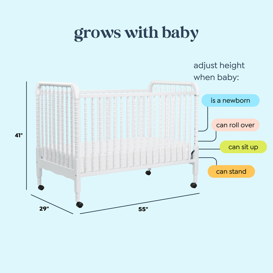 DaVinci Jenny Lind 3-in-1 Convertible Crib | Modern Nursery™
