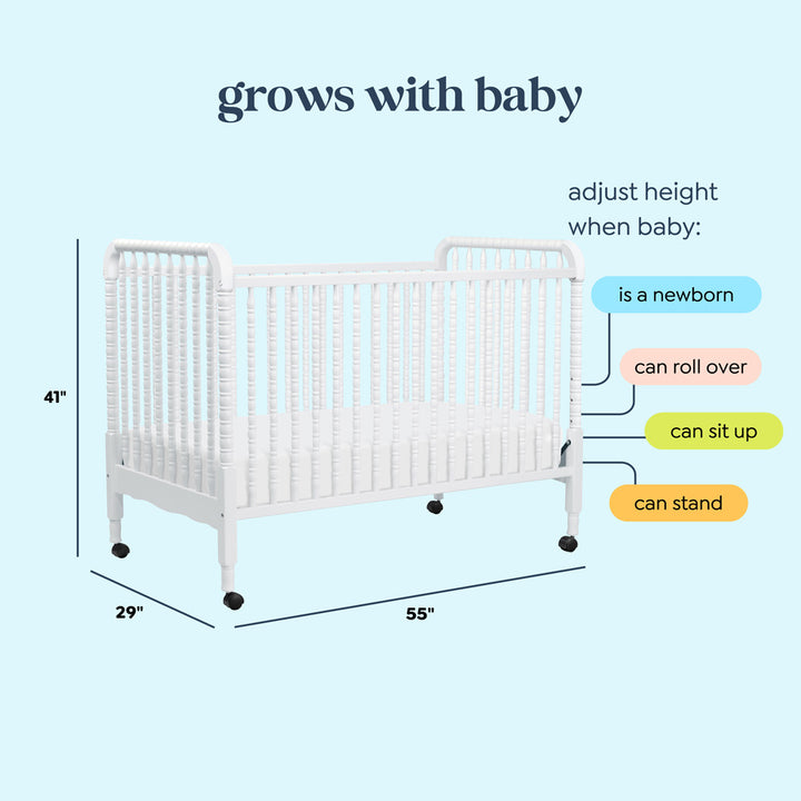 Jenny Lind 3-in-1 Convertible Crib