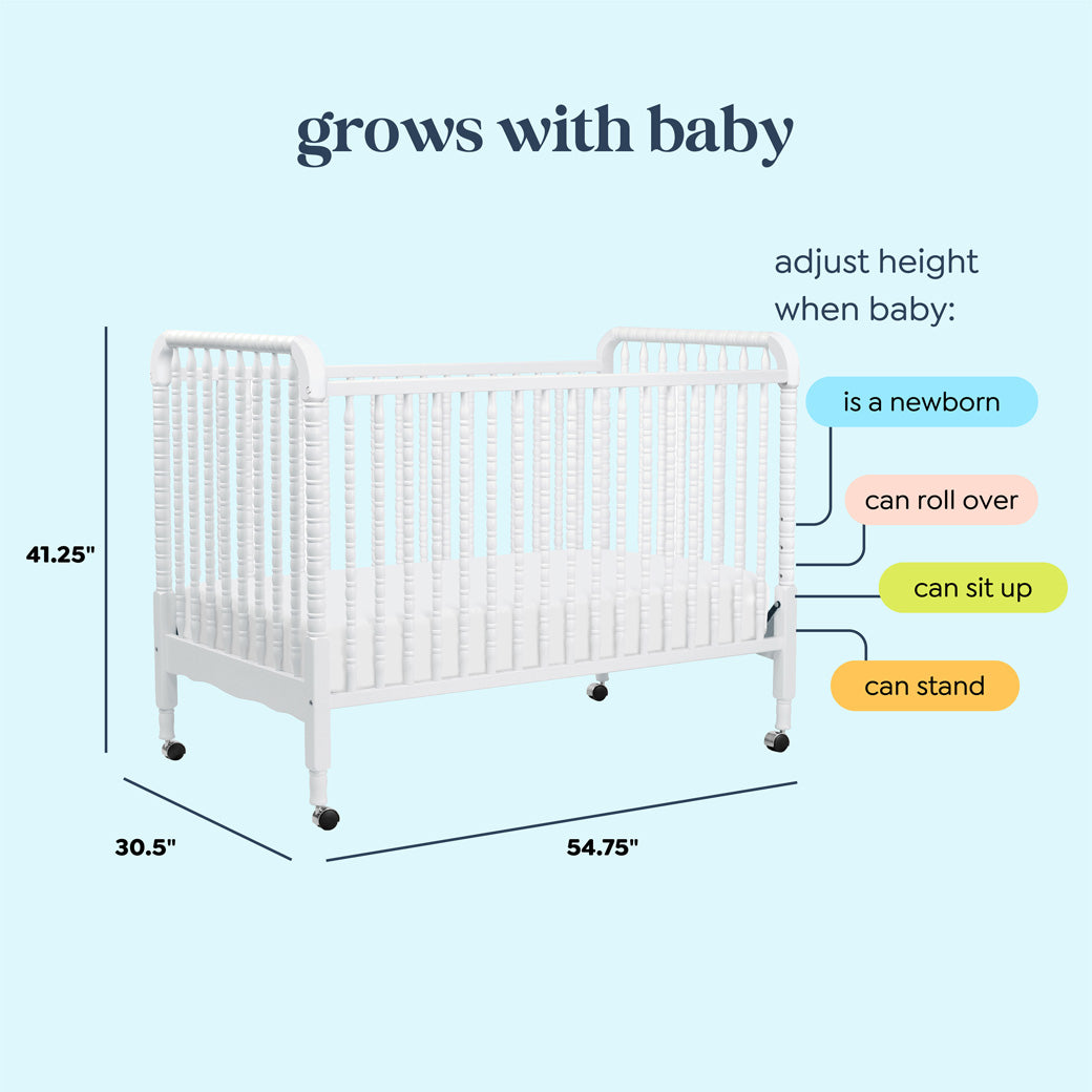 Jenny Lind 3-in-1 Convertible Crib
