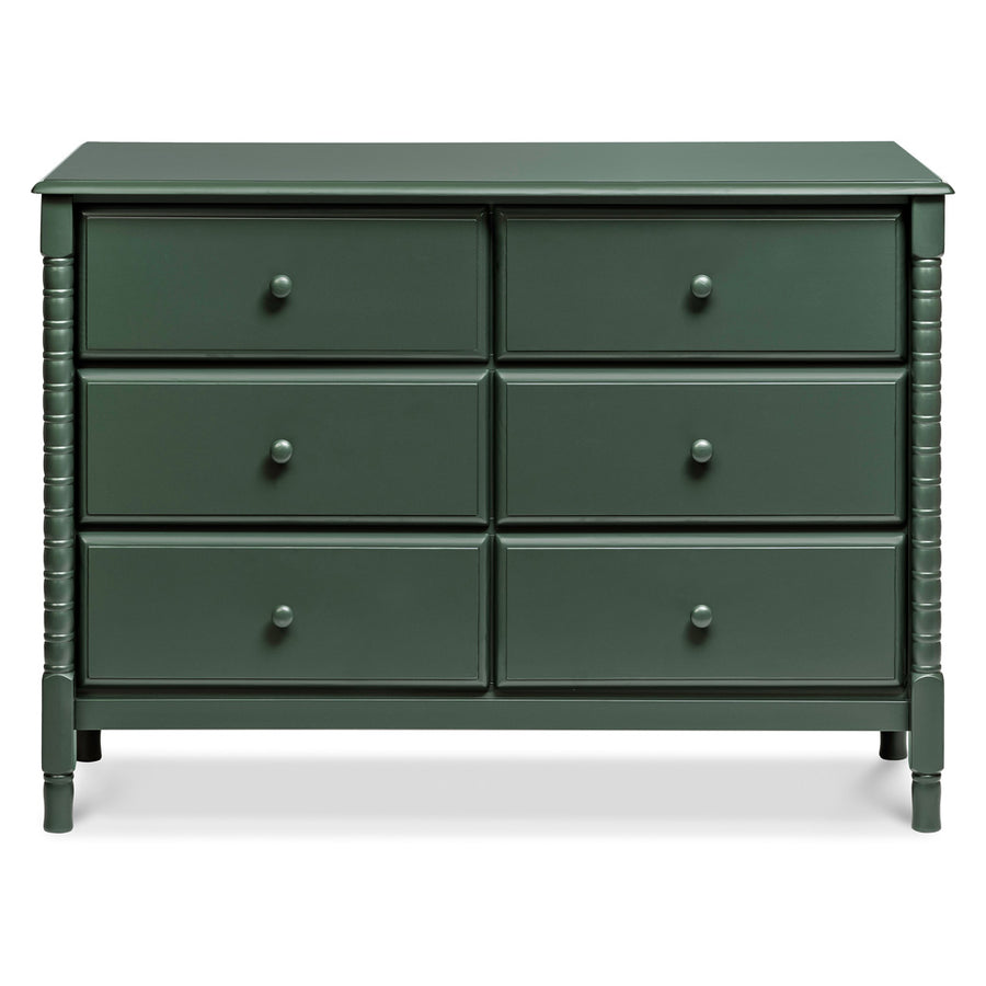 Jenny Lind Spindle 6-Drawer Dresser Forest Green Jenny Lind Spindle 6-Drawer Dresser Forest Green