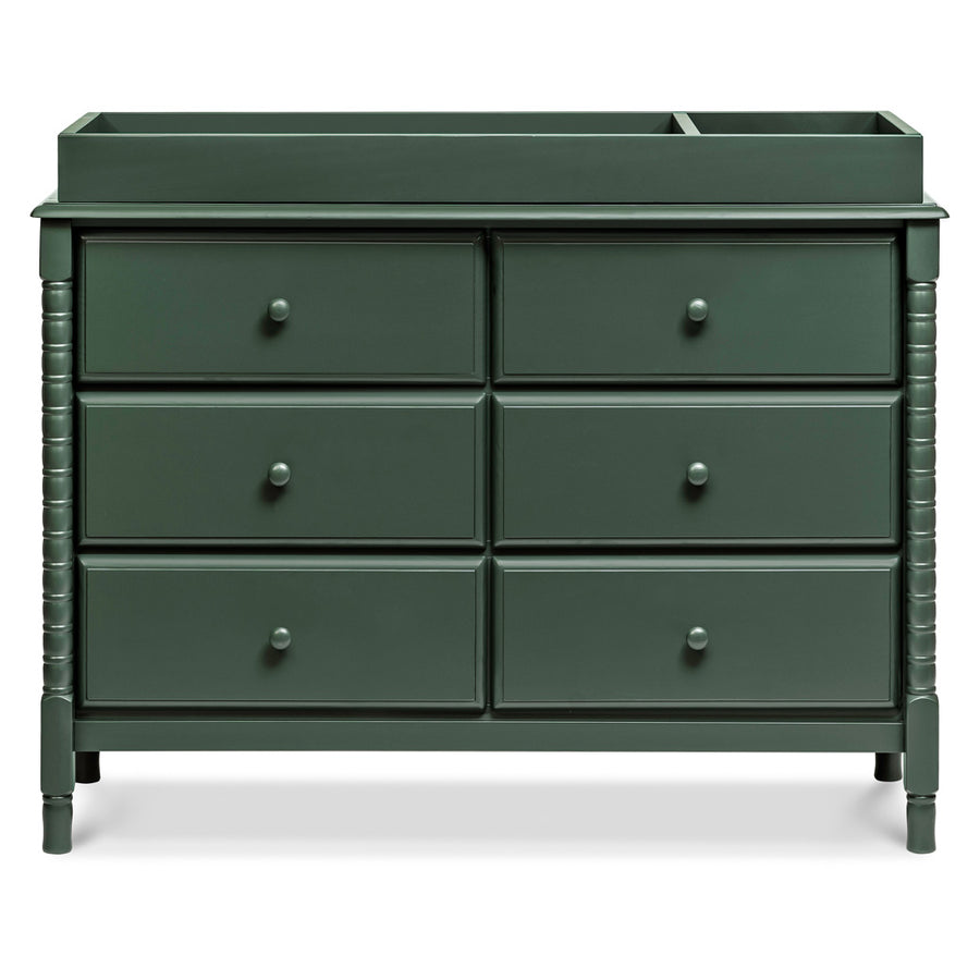 Jenny Lind Spindle 6-Drawer Dresser Forest Green Jenny Lind Spindle 6-Drawer Dresser Forest Green