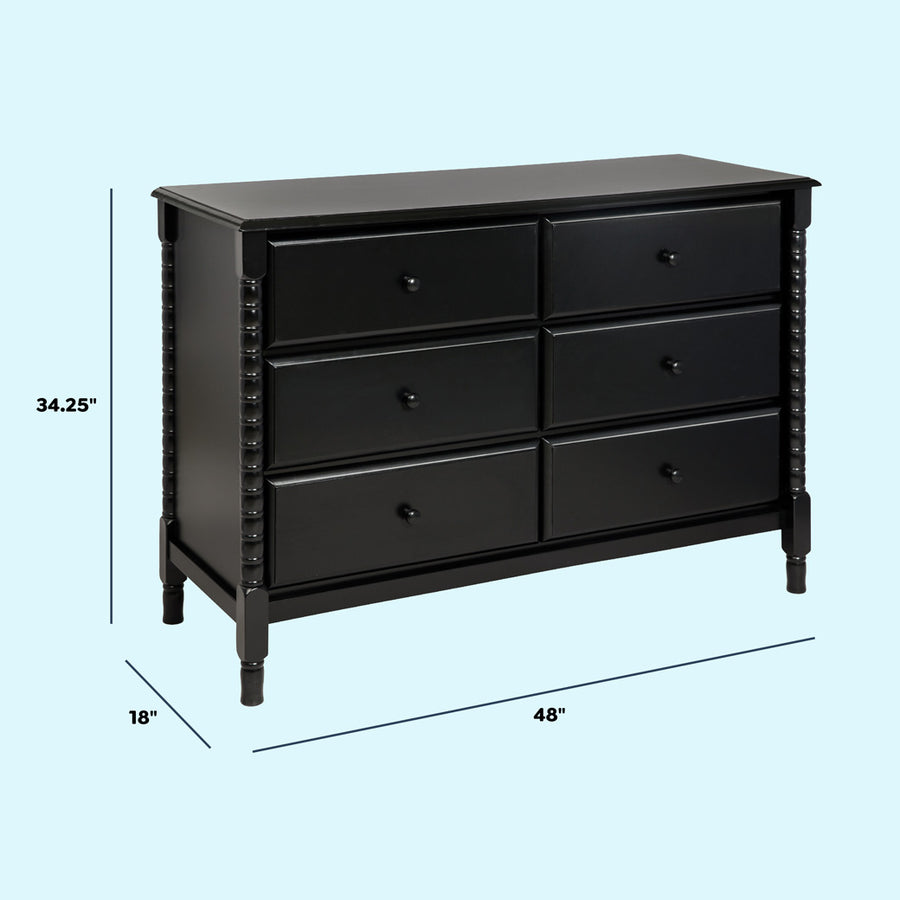 DaVinci Jenny Lind Spindle 6-Drawer Dresser | Modern Nursery