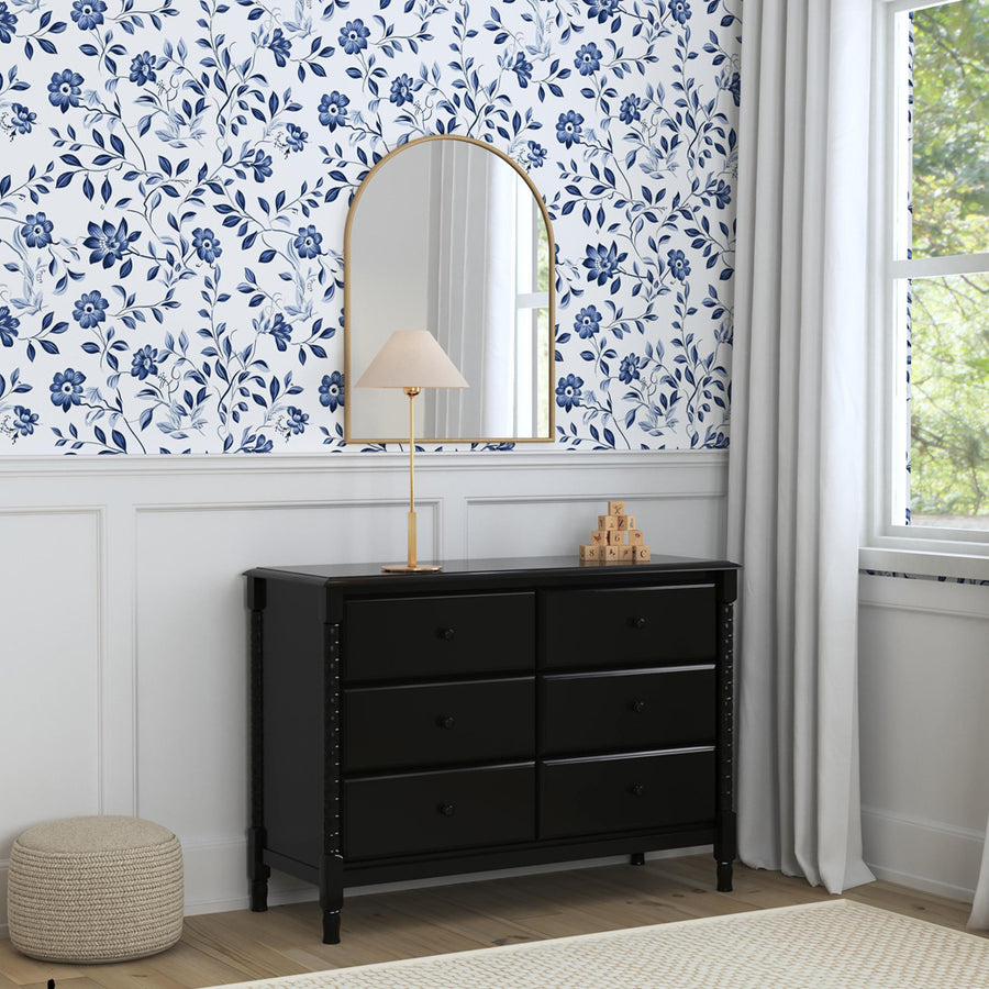 Jenny Lind Spindle 6-Drawer Dresser Ebony Jenny Lind Spindle 6-Drawer Dresser Ebony