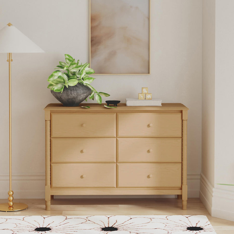 Jenny Lind Dresser White DaVinci Jenny Lind Spindle 6-Drawer Dresser