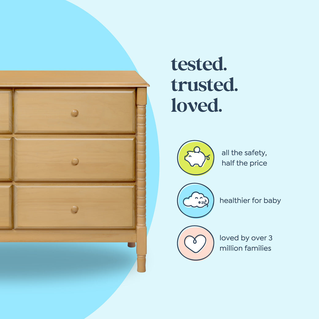 DaVinci Jenny Lind Spindle 6-Drawer Dresser | Modern Nursery™