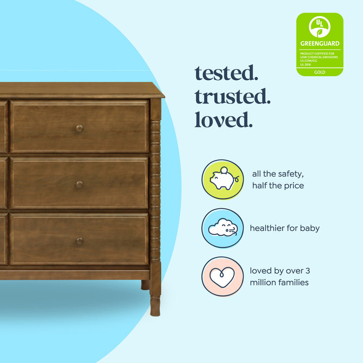 Jenny Lind Spindle 6-Drawer Dresser