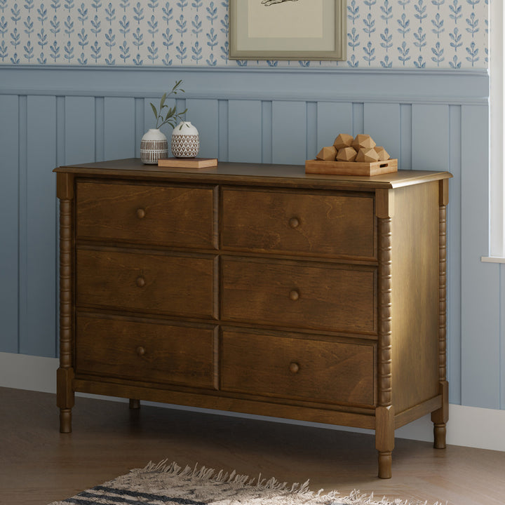 Jenny Lind Spindle 6-Drawer Dresser