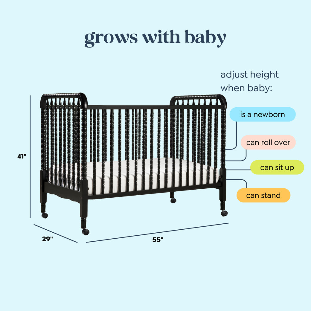 Jenny Lind 3-in-1 Convertible Crib
