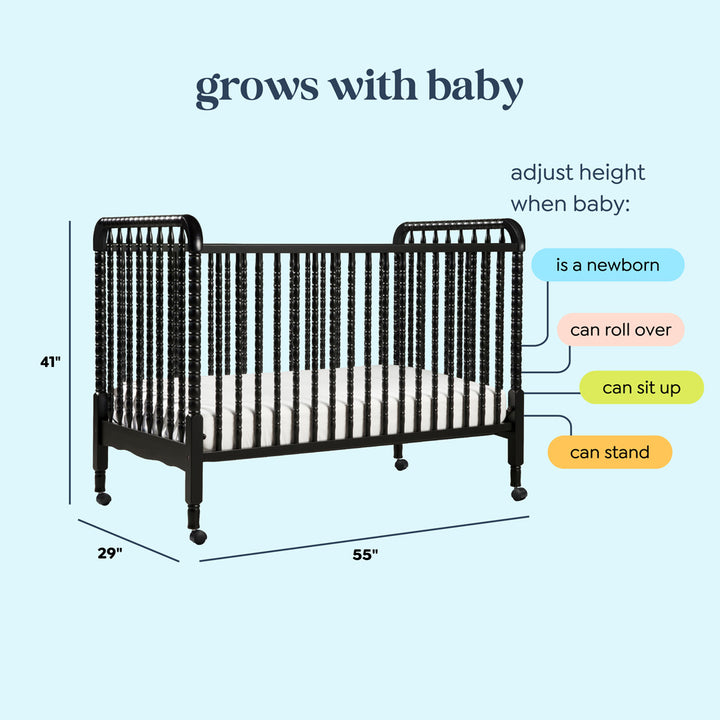 Jenny Lind 3-in-1 Convertible Crib