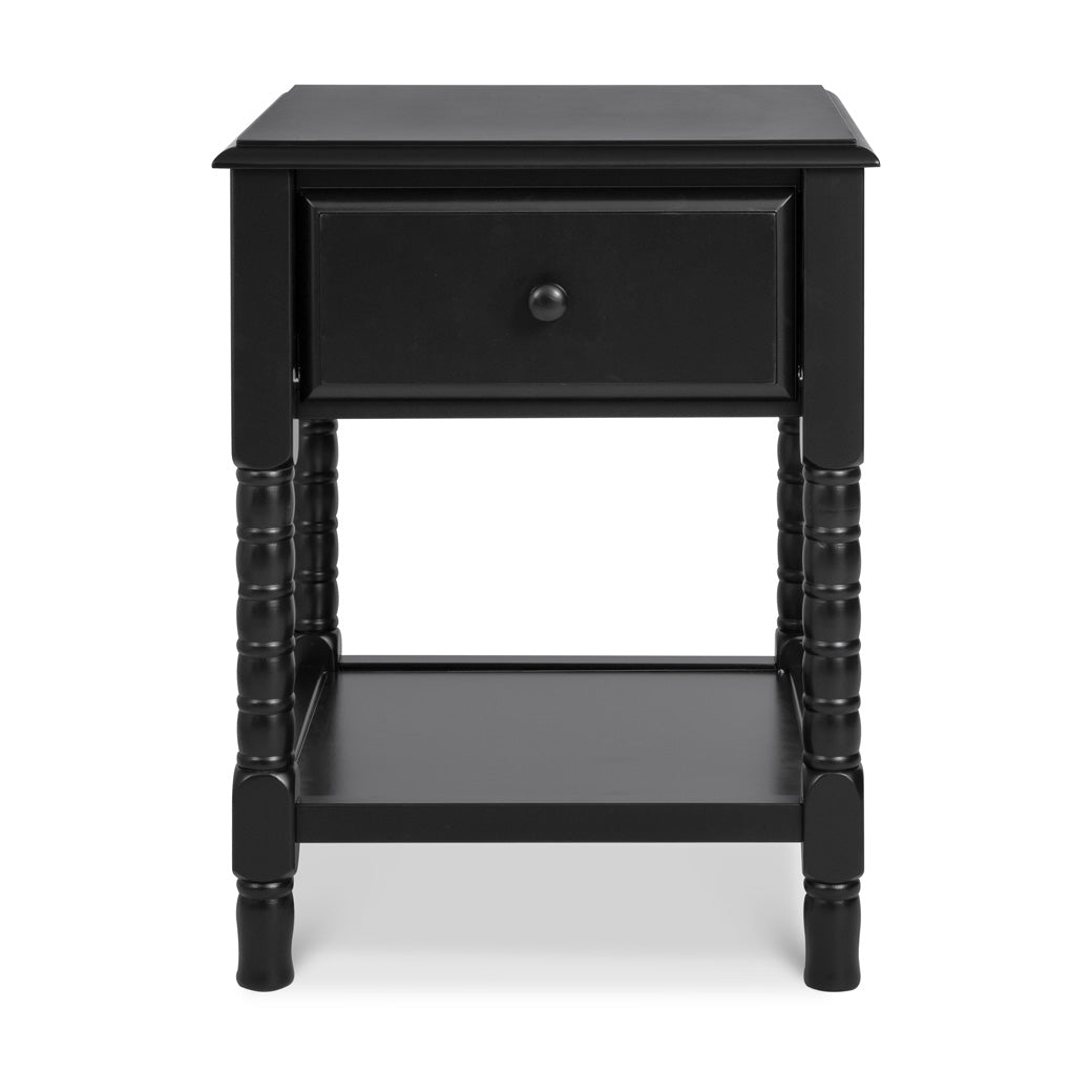 Front view of DaVinci Jenny Lind Spindle Nightstand in -- Color_Ebony