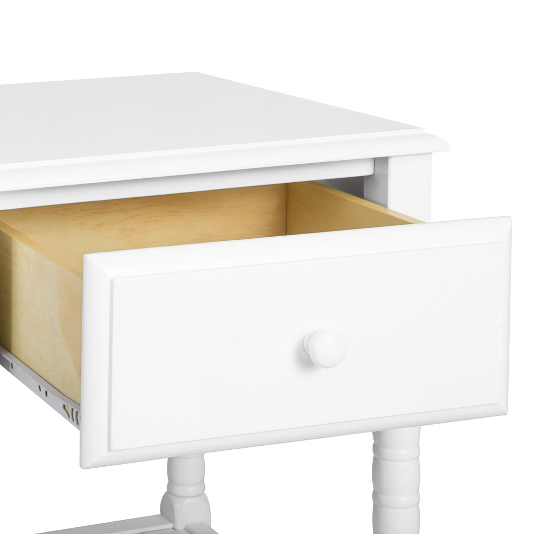 DaVinci Jenny Lind Spindle Nightstand with open drawer in -- Color_White