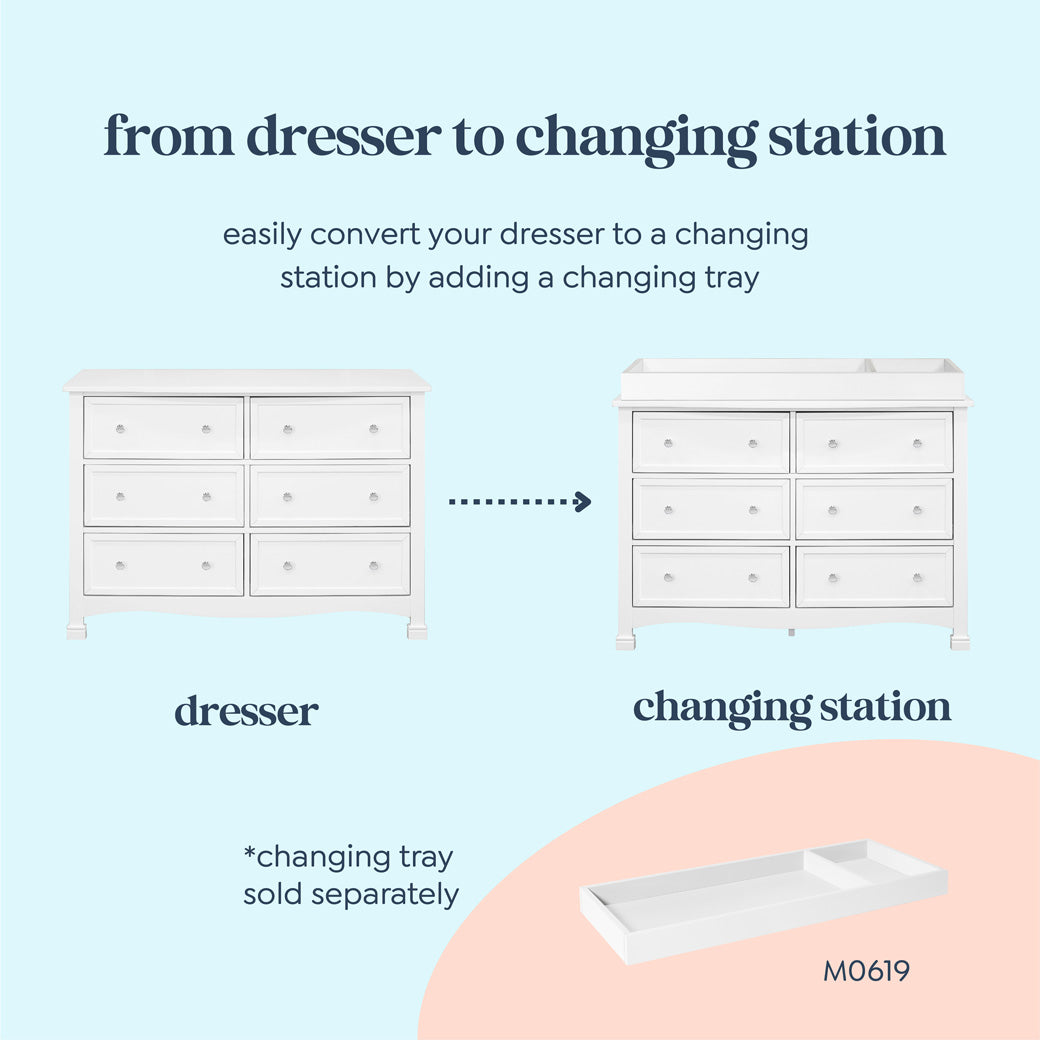 Kalani 6-Drawer Double Wide Dresser