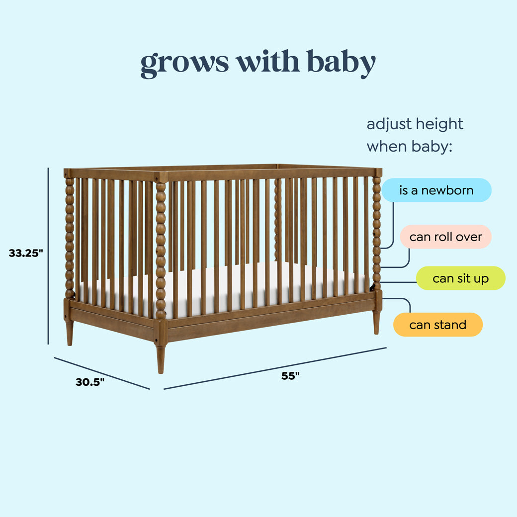 Lainey Bobbins 3-in-1 Convertible Crib