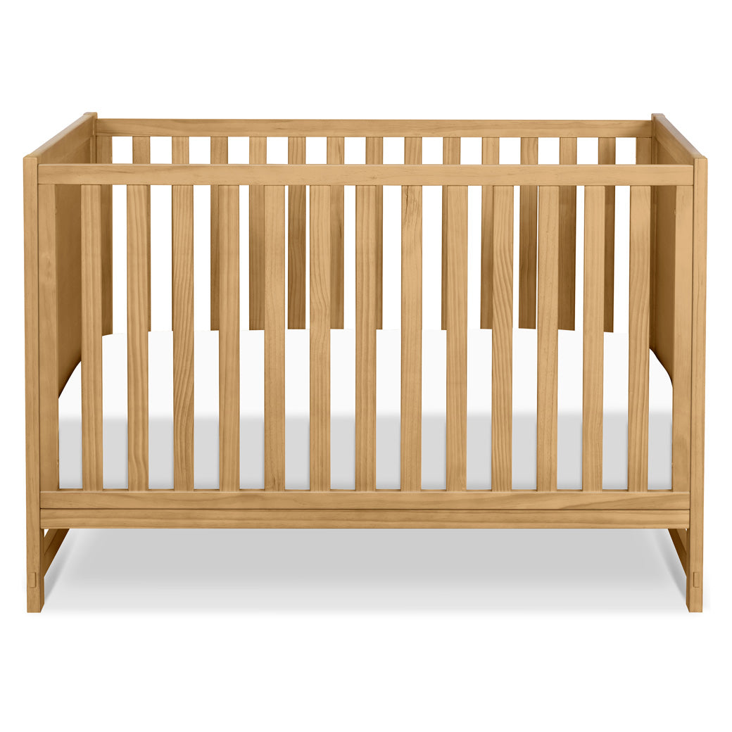 Front view of DaVinci Margot 3-in-1 Convertible Crib in -- Color_Honey