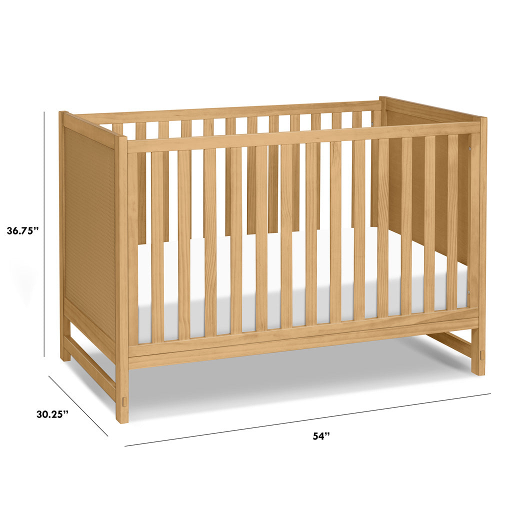 Dimensions of DaVinci Margot 3-in-1 Convertible Crib in -- Color_Honey