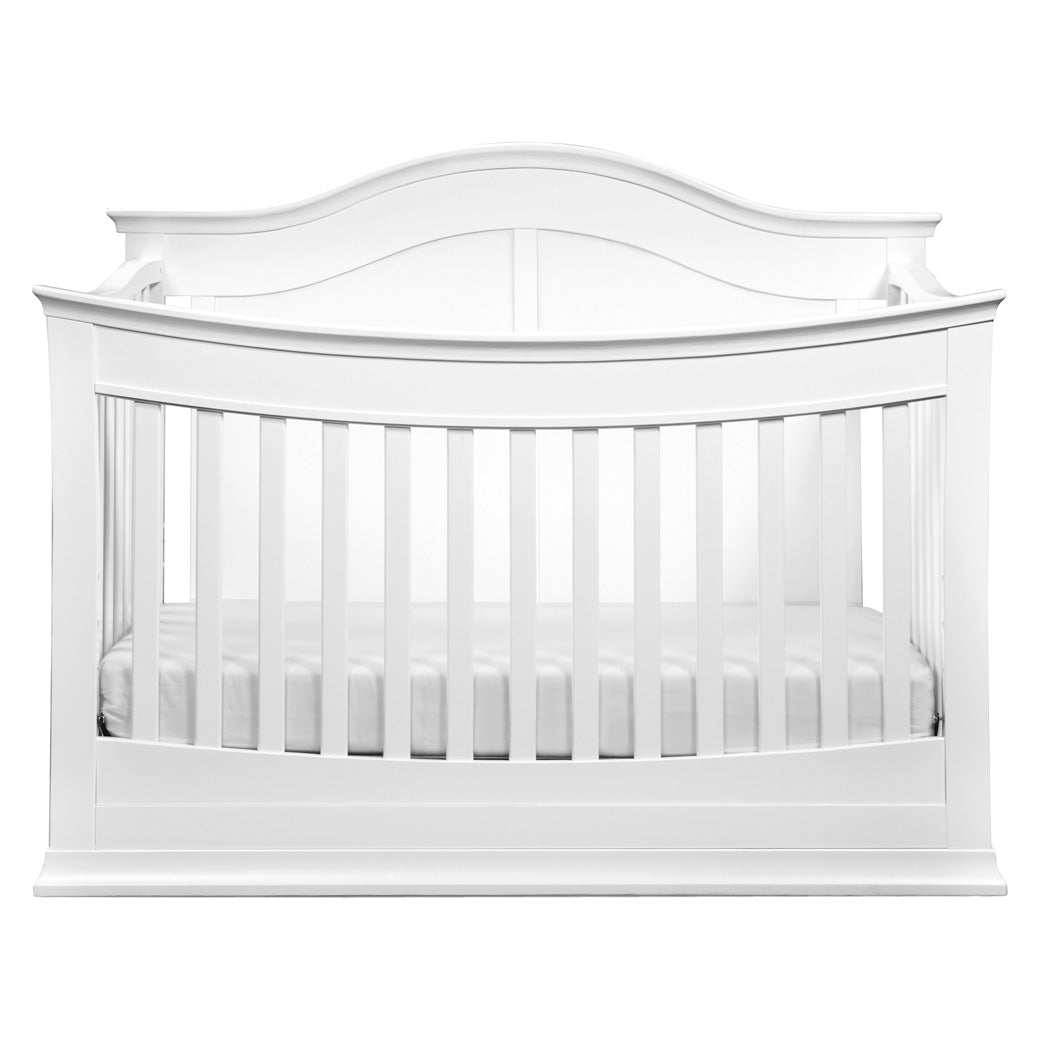 Front view of DaVinci Meadow 4-in-1 Convertible Crib in -- Color_White