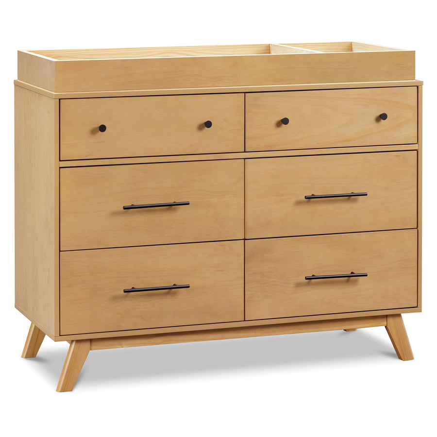mid century modern changing table dresser DaVinci Otto 6-Drawer Dresser