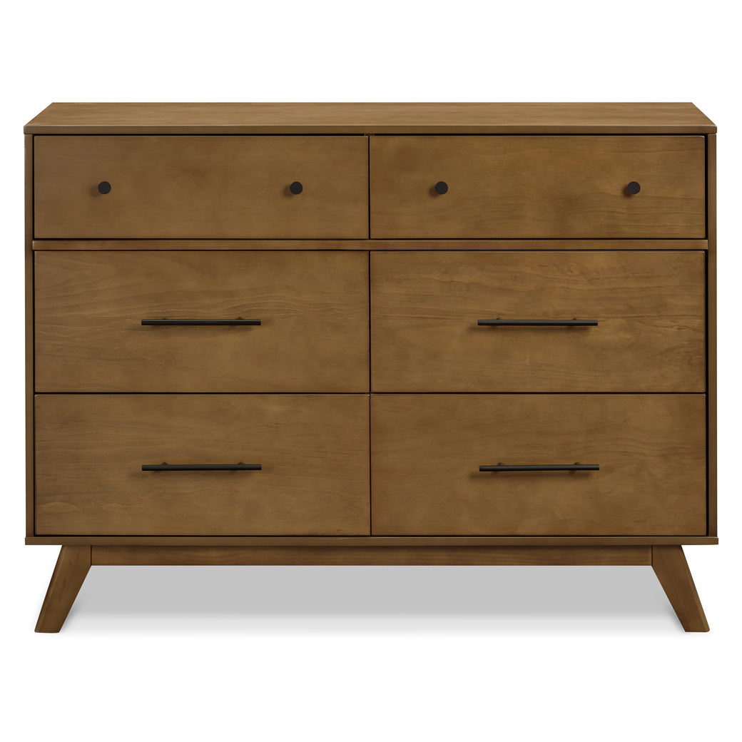 Front view of DaVinci Otto 6-Drawer Dresser in -- Color_Walnut
