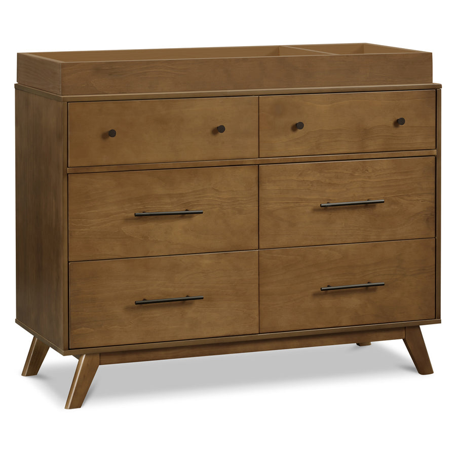 flynn mid century modern 7-drawer dresser DaVinci Otto 6-Drawer Dresser