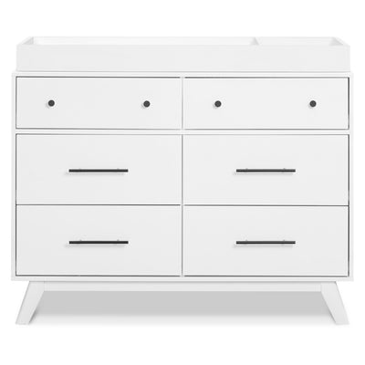 Front view of DaVinci Otto 6-Drawer Dresser with changing tray  in -- Color_White