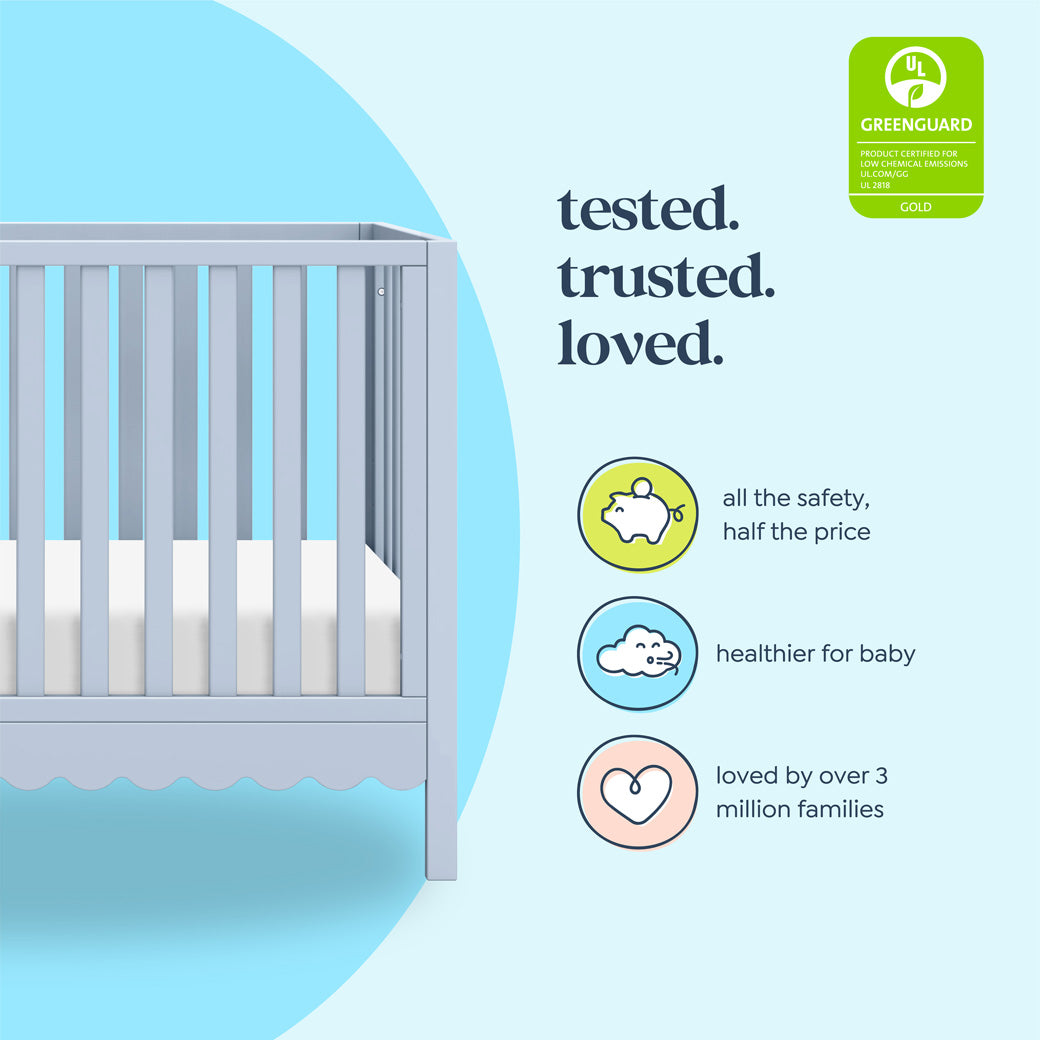 Sammy Scallop 4-in-1 Convertible Crib