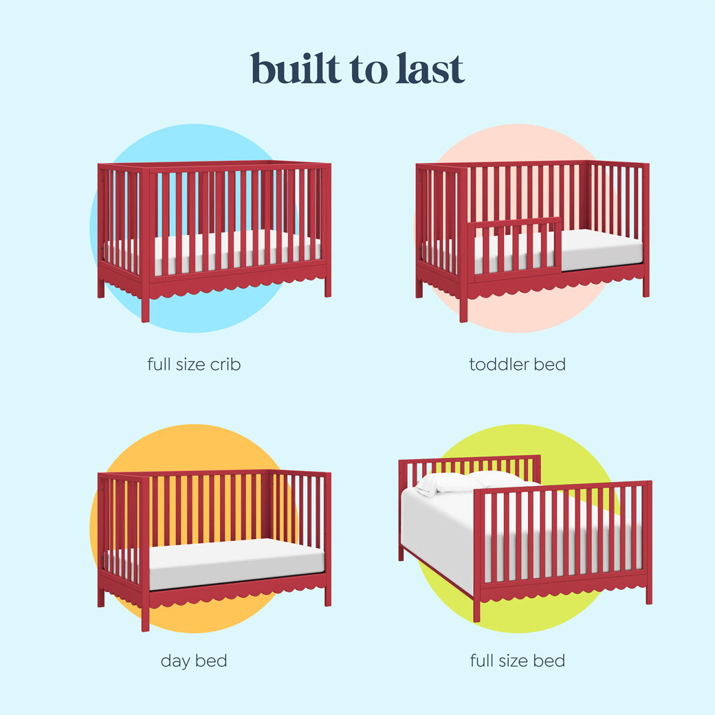 Sammy Scallop 4-in-1 Convertible Crib