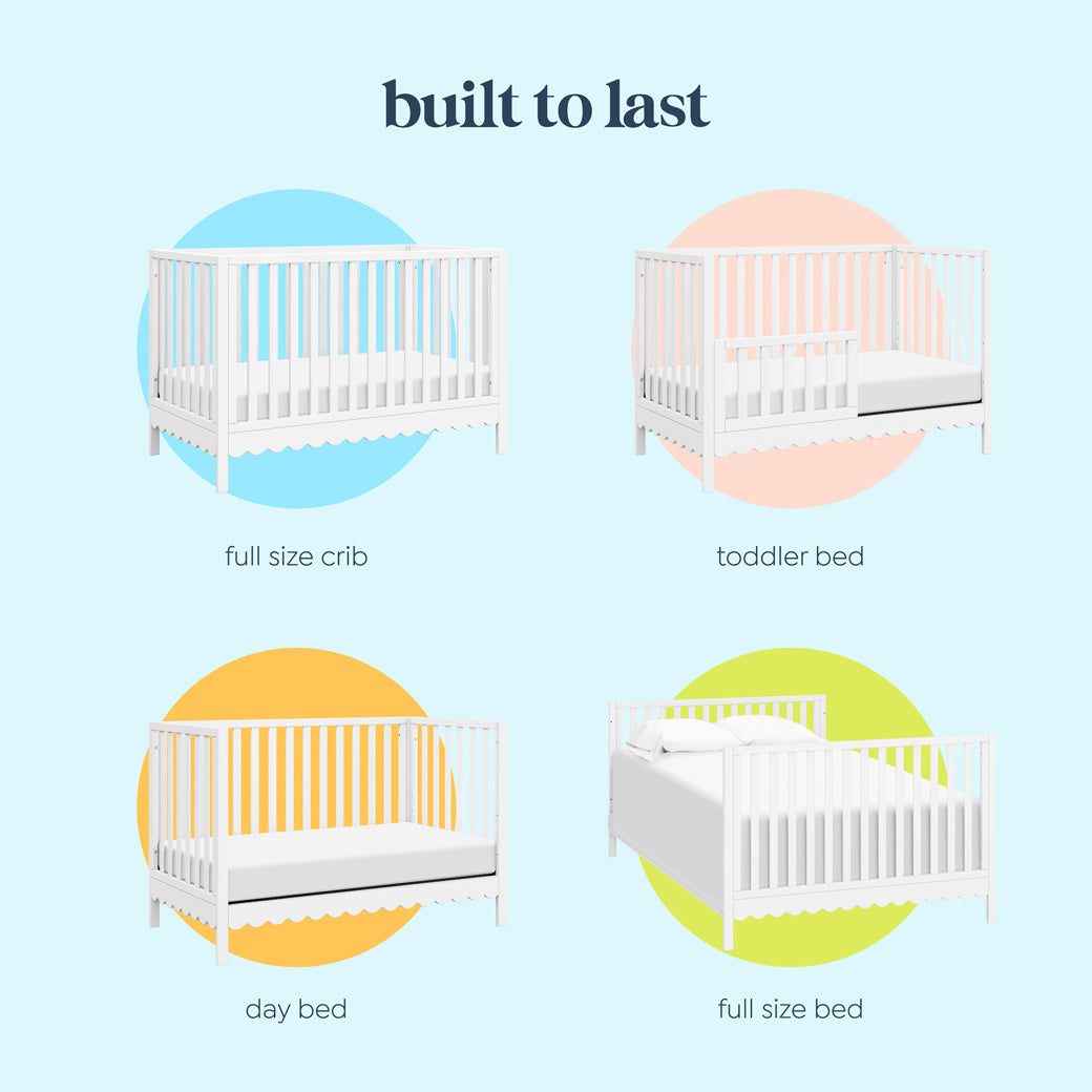 Sammy Scallop 4-in-1 Convertible Crib