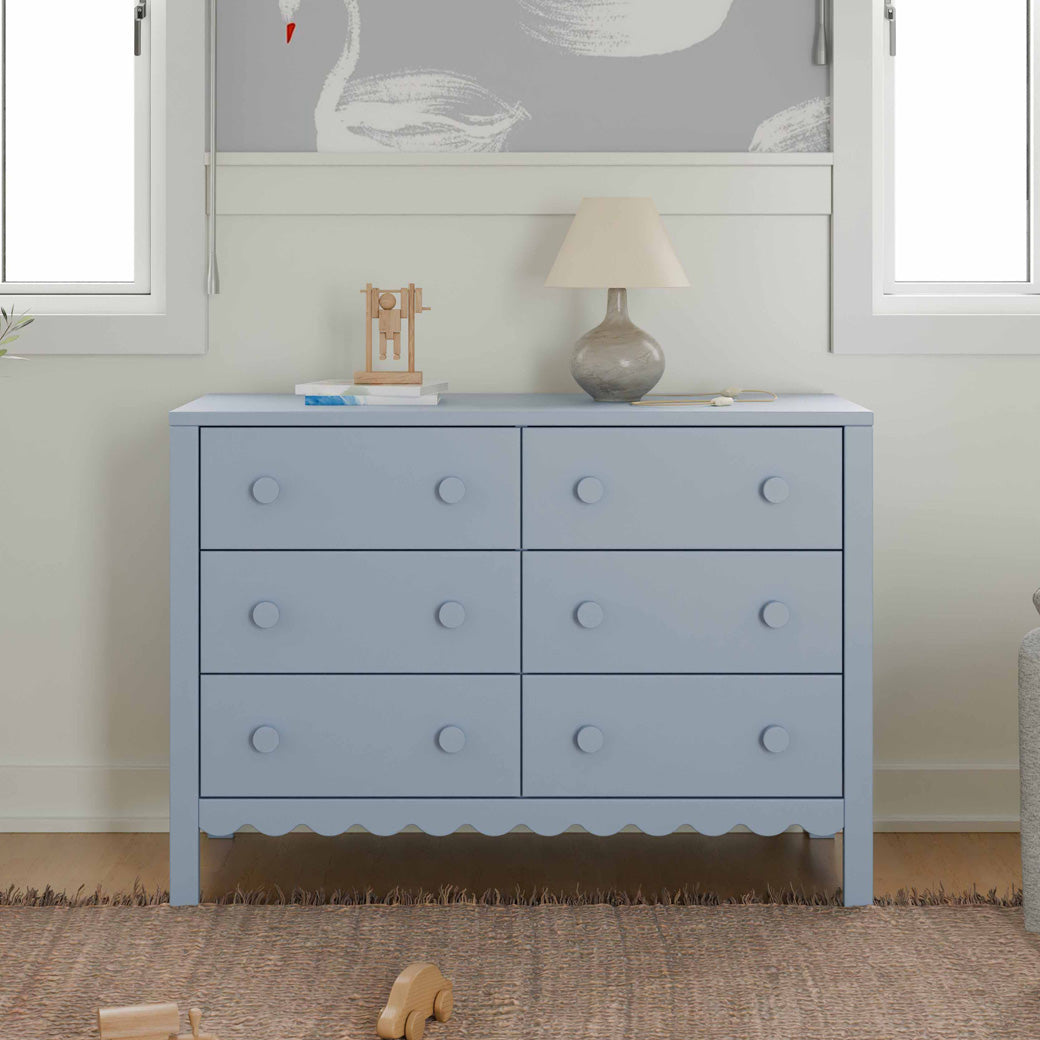 Sammy Scallop 6-Drawer Dresser