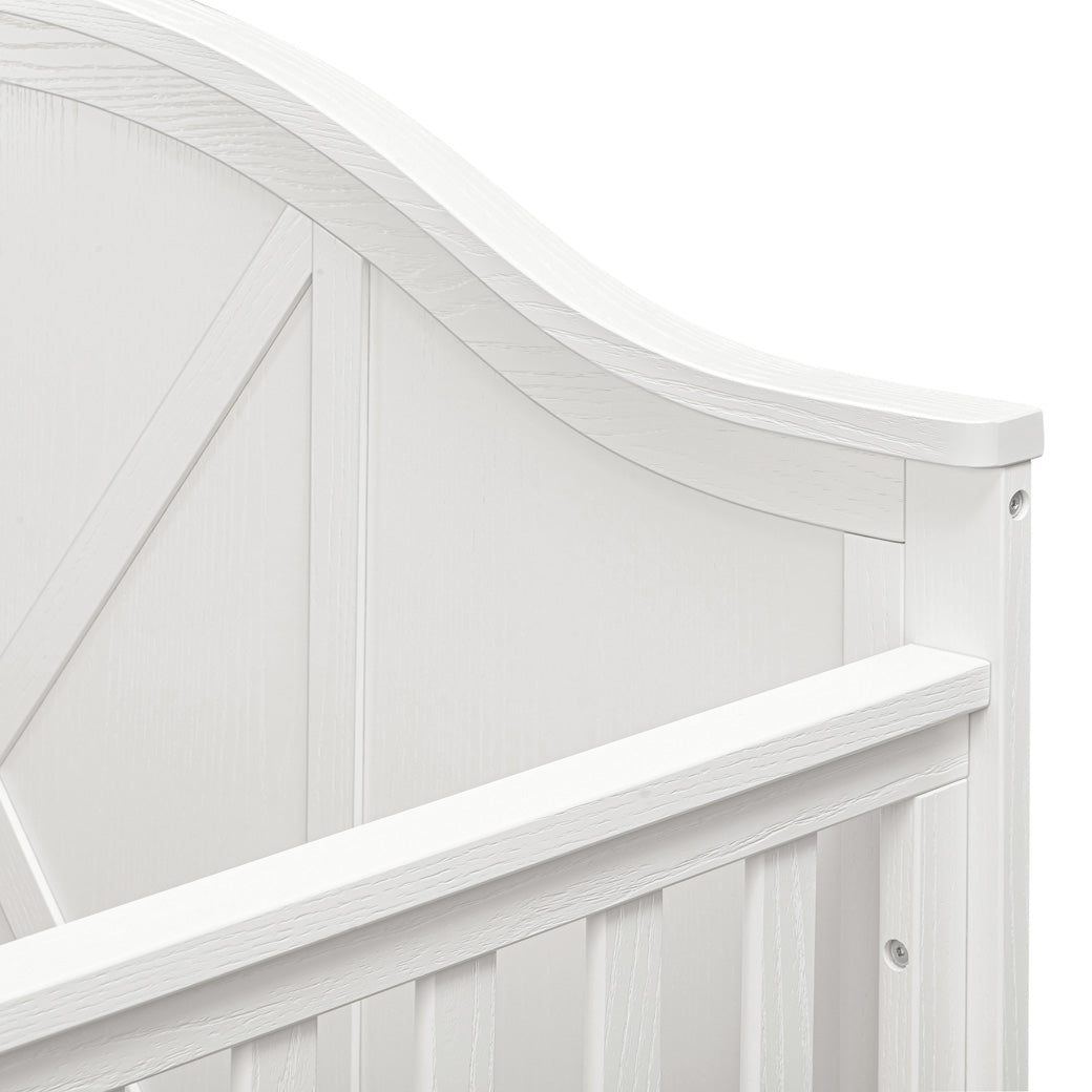 Details of DaVinci Sawyer Farmhouse 4-in-1 Convertible Crib in -- Color_Heirloom White