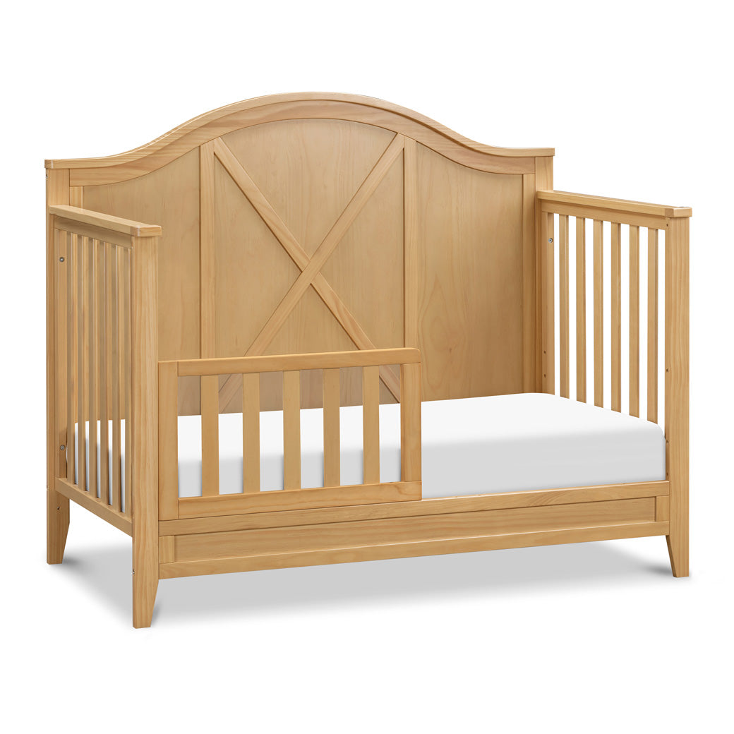 DaVinci Sawyer Farmhouse 4-in-1 Convertible Crib as toddler bed in -- Color_Honey