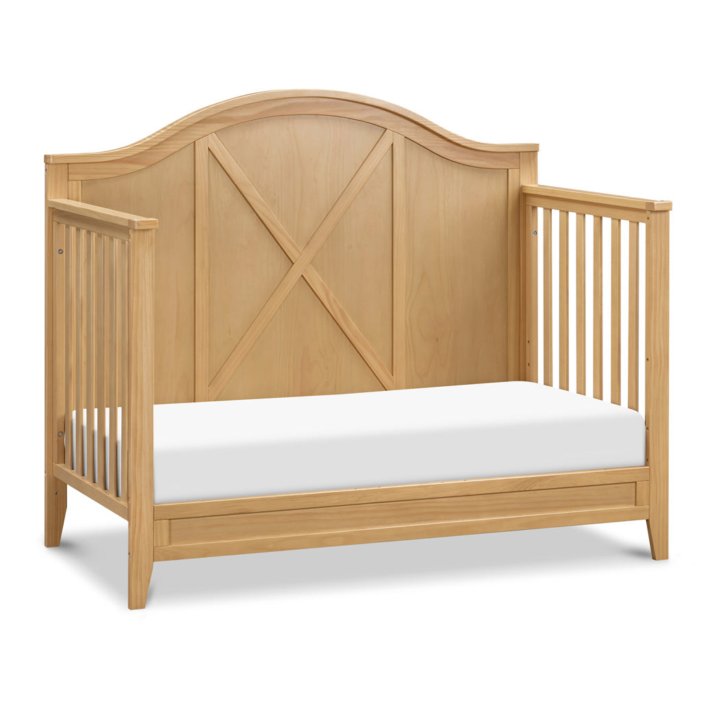 DaVinci Sawyer Farmhouse 4-in-1 Convertible Crib as daybed in -- Color_Honey