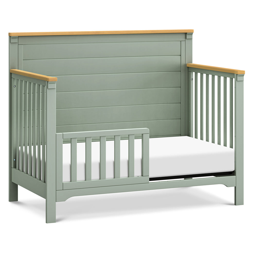 DaVinci Shea 4-in-1 Convertible Crib as toddler bed in -- Color_Light Sage/Honey