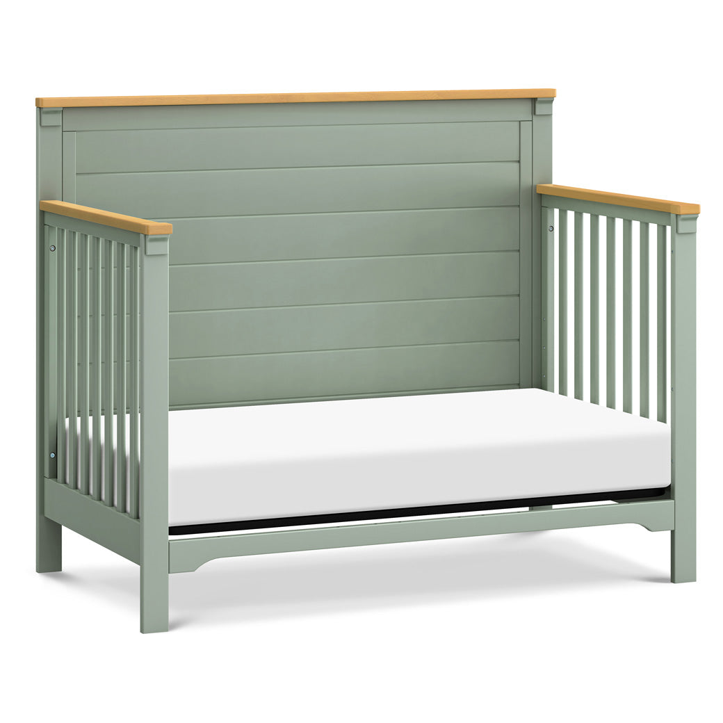 DaVinci Shea 4-in-1 Convertible Crib as daybed in -- Color_Light Sage/Honey
