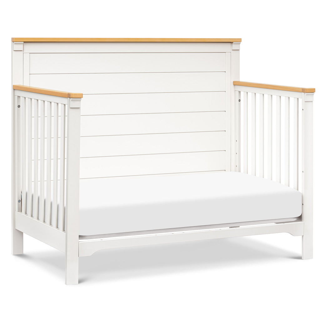 DaVinci Shea 4-in-1 Convertible Crib as daybed in -- Color_Warm White/Honey