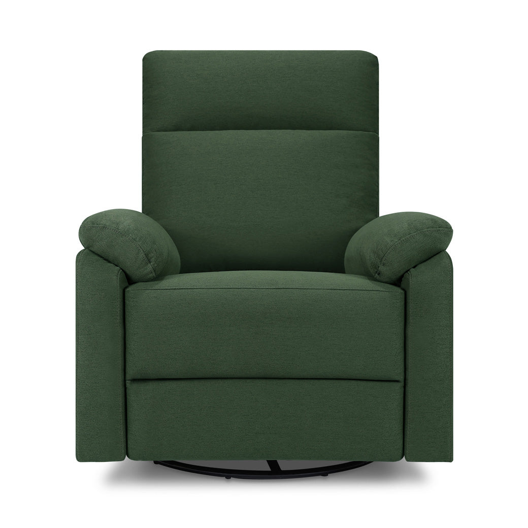 Front view of DaVinci Suzy Recliner and Swivel Glider in -- Color_Pine Green