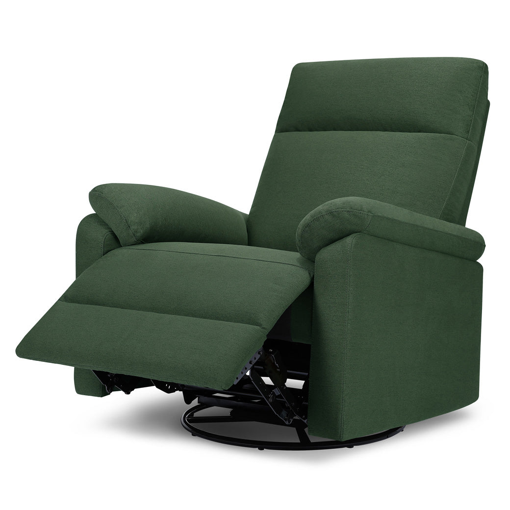 Reclined DaVinci Suzy Recliner and Swivel Glider in -- Color_Pine Green