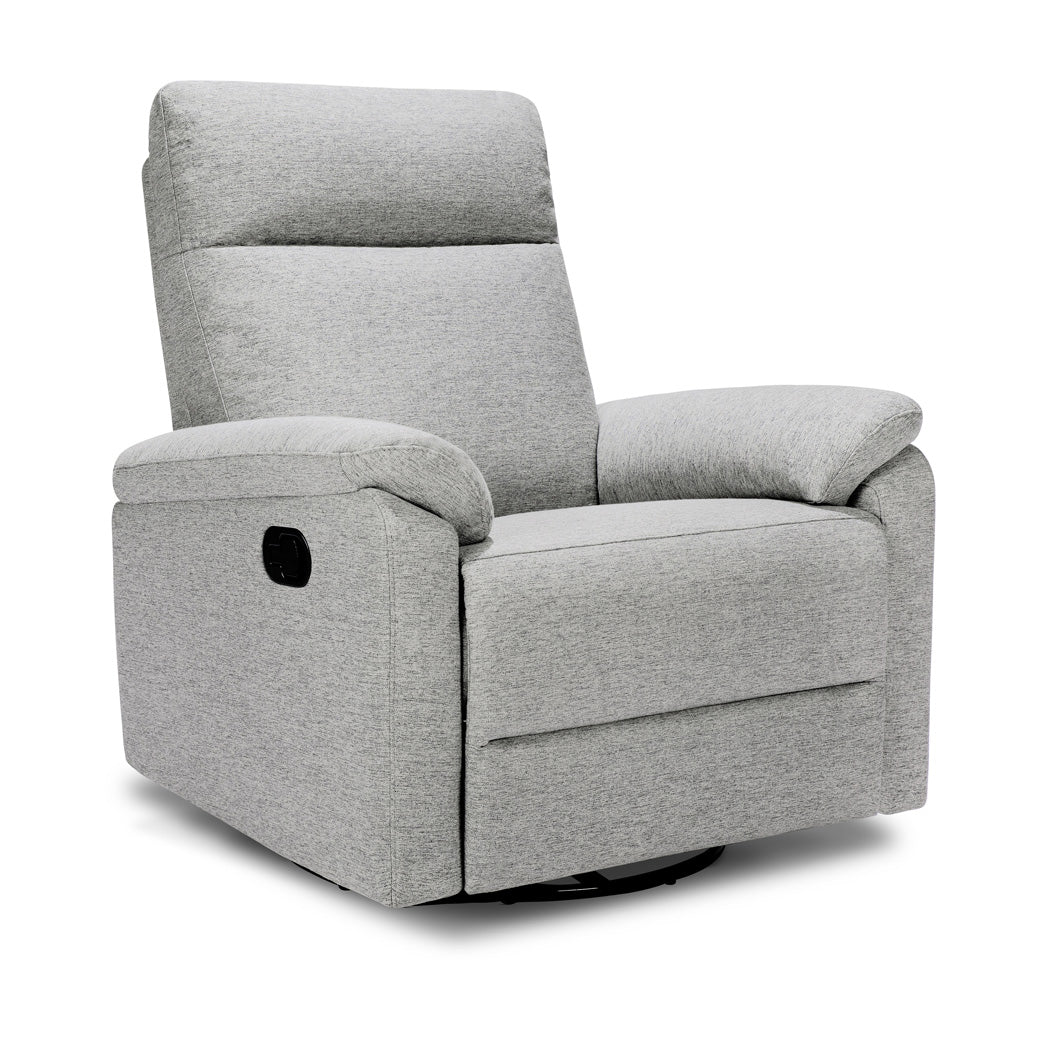 Side view of DaVinci Suzy Recliner and Swivel Glider in -- Color_Frost Grey