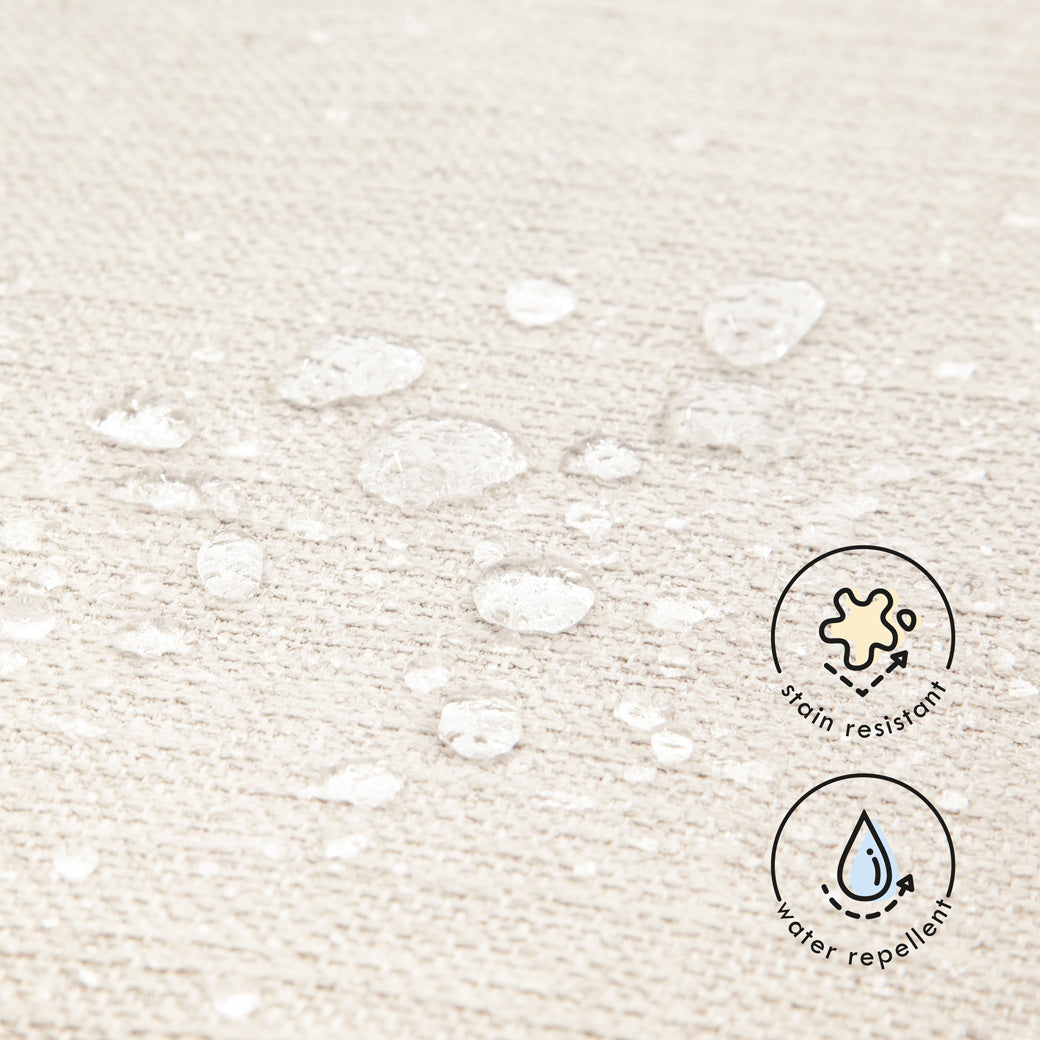 Carter's by DaVinci Ethan Recliner and Swivel Glider material features in -- Color_Performance Cream Linen