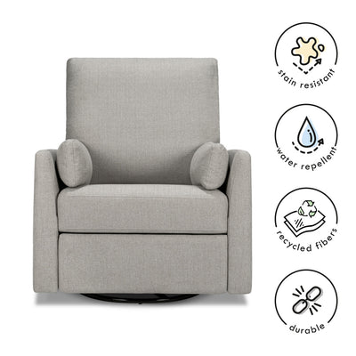 Material features of Carter's by DaVinci Ethan Recliner and Swivel Glider in -- Color_Performance Grey Linen