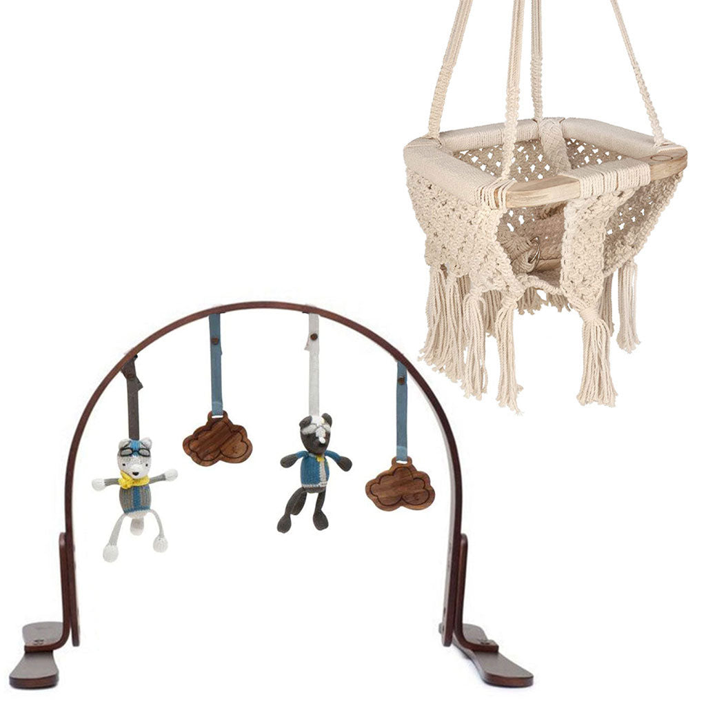 Play Gym + Macrame Swing Bundle