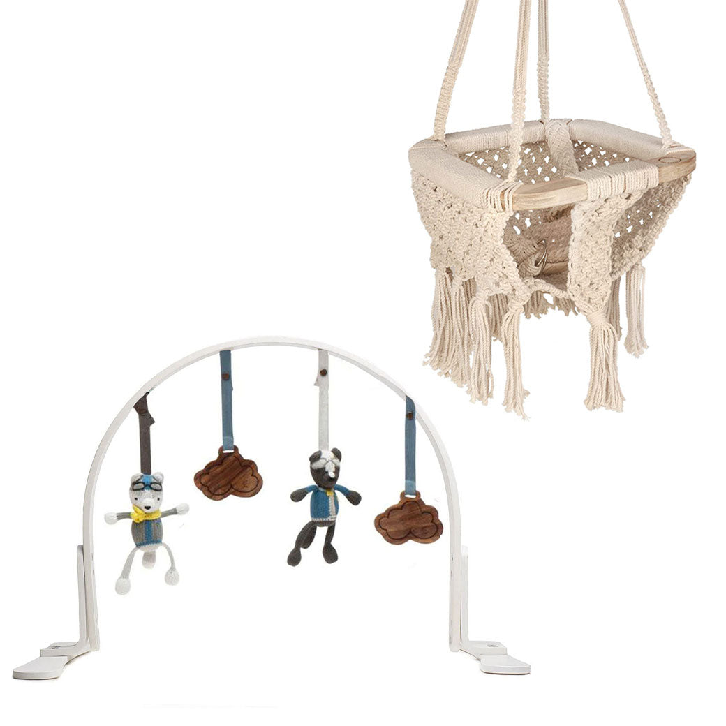 Play Gym + Macrame Swing Bundle