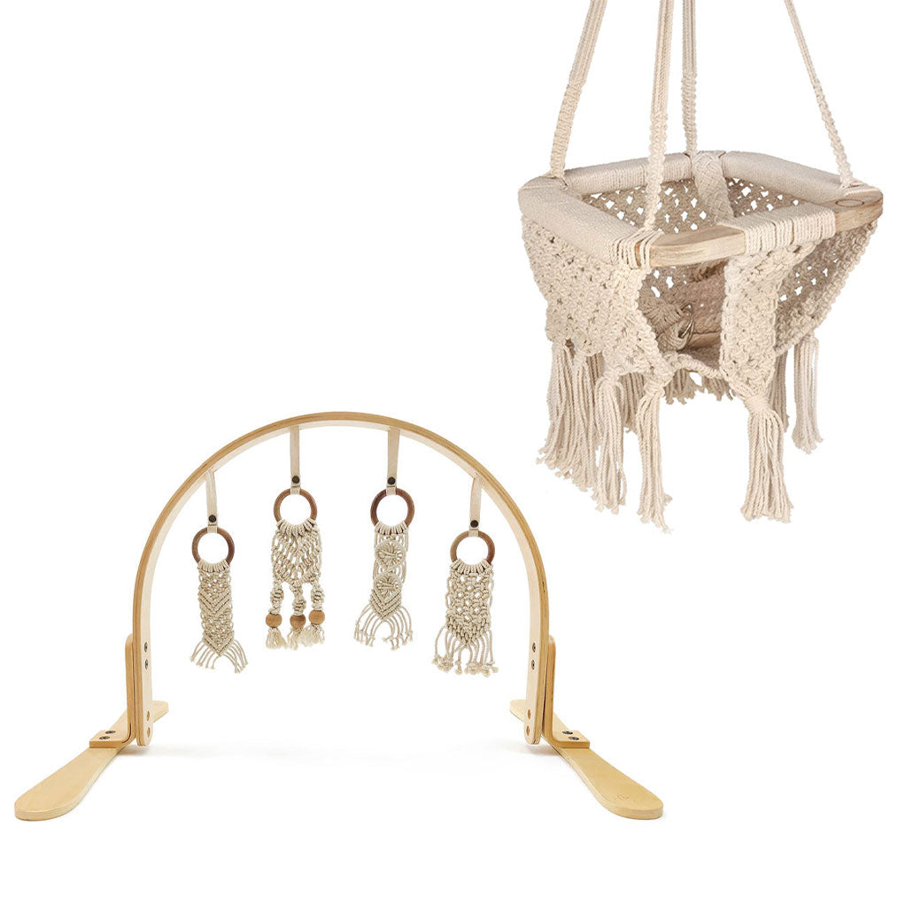 Play Gym + Macrame Swing Bundle