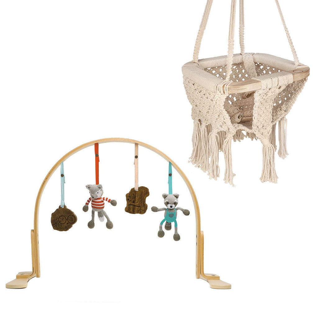 Play Gym + Macrame Swing Bundle