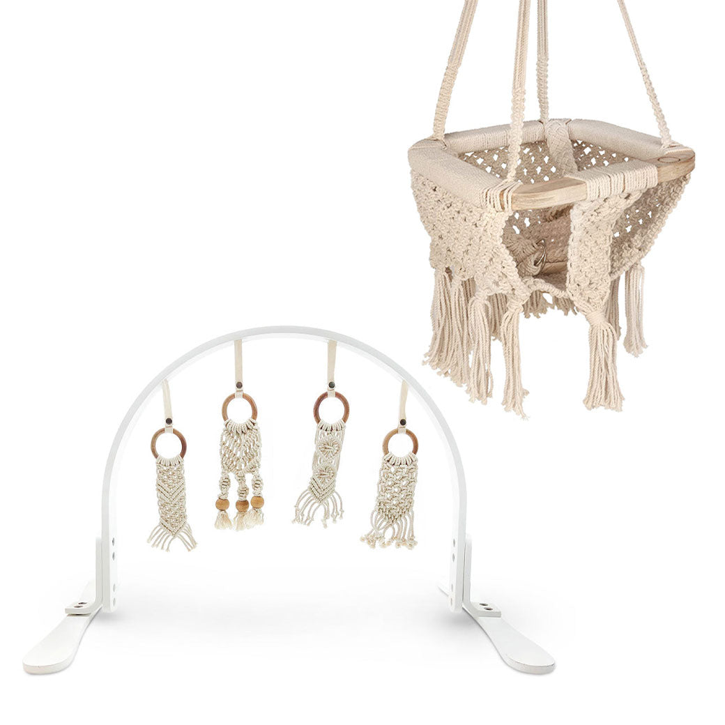 Play Gym + Macrame Swing Bundle
