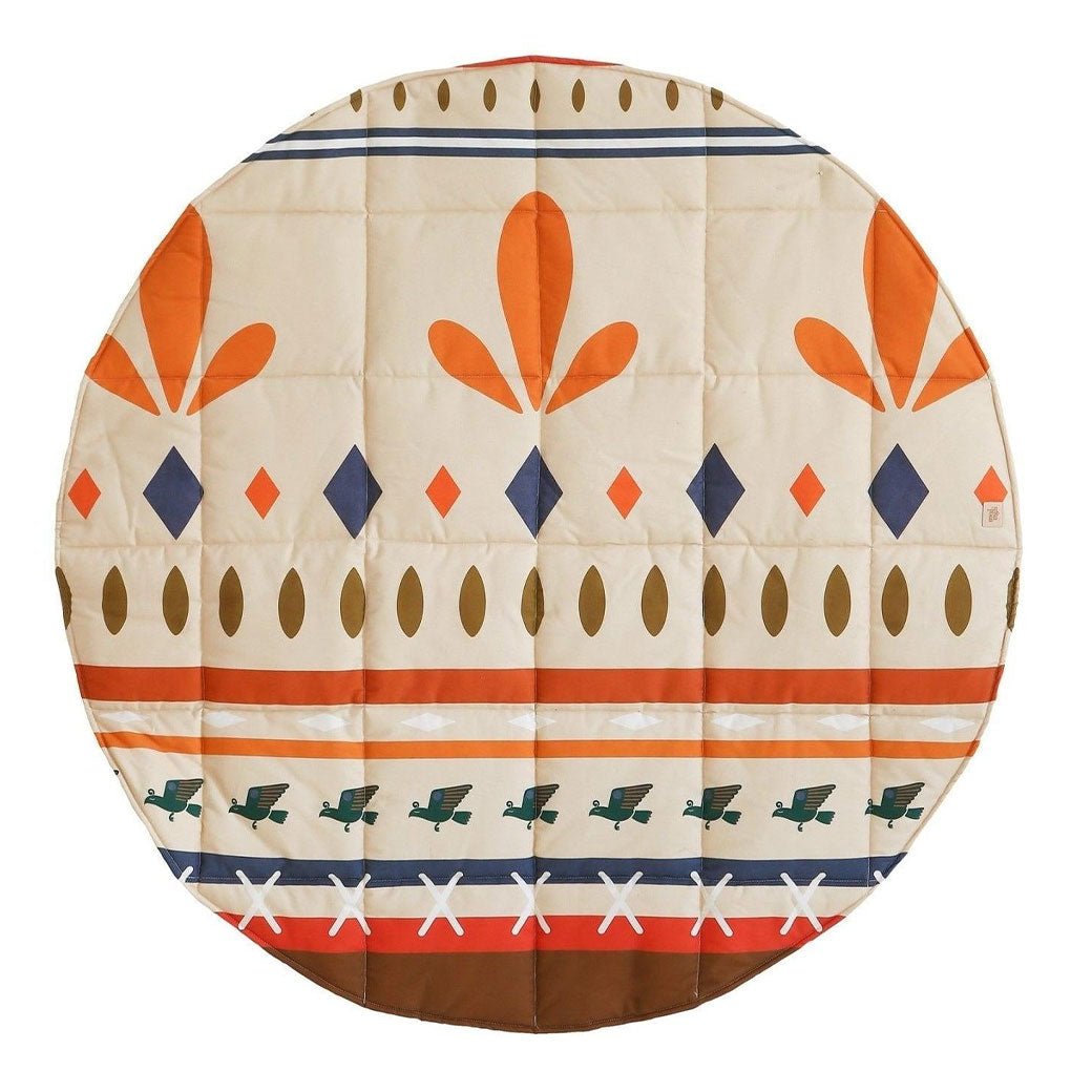 Teepee Tent with Pattern and Mat Set