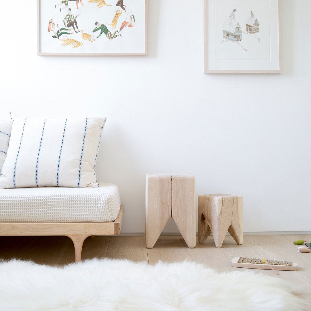 One large and one small Kalon Stump next to The Kalon Caravan Conversion Kit